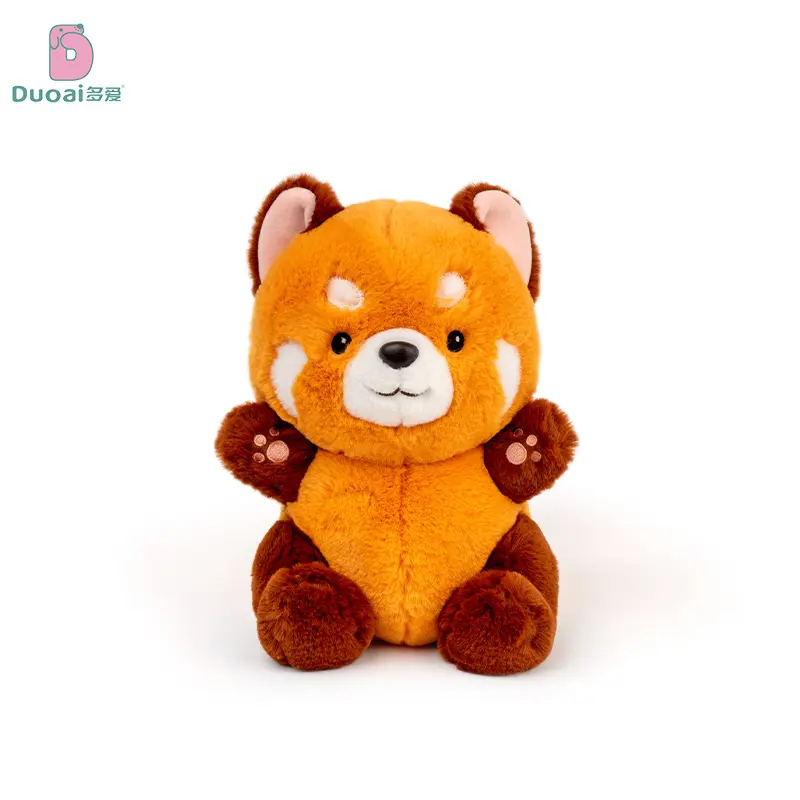 Duoai Self Design Free Sample CPC Custom Logo Kids Gifts for Birthday Party Red Panda Plush Stuffed Animal Plush Toy