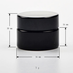 Pot en verre violet foncé <span class=keywords><strong>5g</strong></span> écologique avec bouchon à vis et diffuseur à bâtonnets pour emballage cosmétique et soins de la peau - Product Image 6