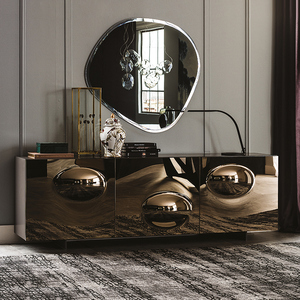 Fuenistyle <span class=keywords><strong>Leon</strong></span> Muebles Alta Calidad Estilo Italiano Contemporáneo Alto Brillo Aparador Gabinete de Lujo - Product Image 2