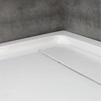 Plateau de douche rectangulaire léger et moderne en acrylique 32x48, avec drain dissimulé réversible, pour mur et sol de salle de bain – Vente directe usine