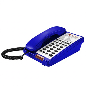 Téléphone d'hôtel moderne en caoutchouc écologique de haute qualité de la marque JX avec logo personnalisé - Product Image 5