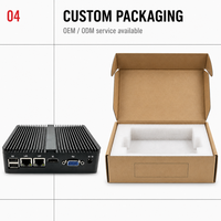 Computadora Industrial Integrada Sin Ventilador YCT, Doble LAN Gigabit para VGA, 2 COM, RS232, RS485, 9-36V DC, Automatización Industrial J4125