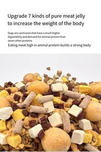 2,5 kg de yema de huevo liofilizada, comida seca mixta para perros, 8 tipos de pellets de pollo liofilizados, nutritiva comida liofilizada para perros - Product Image 3