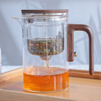 Outil de préparation du thé à domicile, séparation eau-thé, vaisselle, verre à eau et à thé avec filtre, tasse en verre résistant à la chaleur, théière en verre
