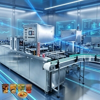 Machine de scellage de tasses de nouilles instantanées, machine de remplissage et de scellage de bols de ramen pour usine