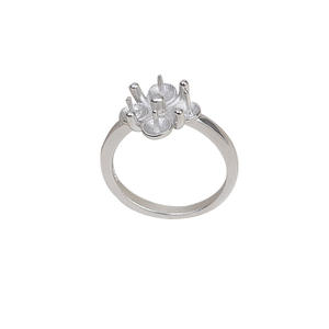 Anillo de Plata Han S925 para Mujer, Extremo Cerrado, Placa de 4 Cuentas, DIY, Multi-Abalorios, Bandeja Vacía para 4-5 Anillos, 1751 - Accesorios y Componentes de Joyería - Product Image 5