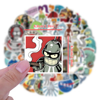 55 Pegatinas Divertidas de la Animación Comediática Futurama de EE. UU.
