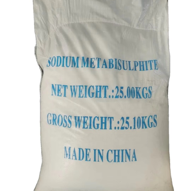 Cas No 7681-57-4 Sodium Metabisulfite Na2S2O5 25kg Bag Sodium Pyrosulfite White Powder
