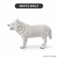 Figurine d'animal sauvage en PVC noir et blanc, 27x12x18.3cm, modèle éducatif d'animal arctique, décoration de bureau