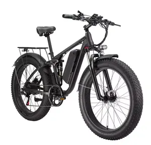 จักรยานไฟฟ้ามอเตอร์คู่2000W 48V 22.4Ah,แบตเตอรี่ลิเธียม Ebike รถจักรยานวิบากในเมืองไฟฟ้าสำหรับผู้ใหญ่