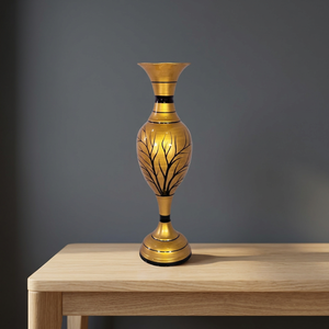 Vintage Aluminium <b>Decorative</b> <b>Vase</b> Classic Design <b>Vases</b> for Bedroom Living Room Office & Art Showcase For Home and Decor - Product Image 2