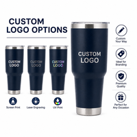 Gobelet isotherme en acier inoxydable de 30 oz avec logo personnalisé, tasse à café à double paroi sous vide pour cadeaux d'entreprise et promotions