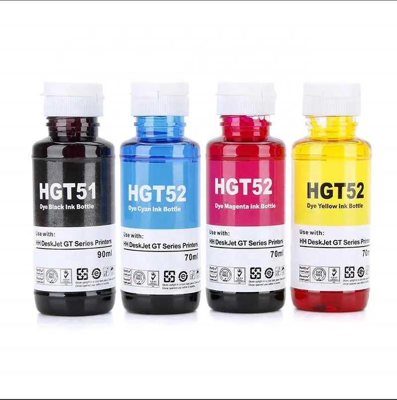 Совместимость GT51 GT52 для картриджей для HP Deskjet GT5810 GT5820 Экономичные многоразовые принтеры