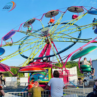 Manèges de fête foraine : Manège Parachutiste, Grande Roue avec lumières LED, Équipement de parc d'attractions à vendre