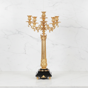 Candelabro de Latón Chapado en Oro de Estilo <span class=keywords><strong>Imperial</strong></span> Europeo de 9 Luces para Decoración del Hogar y Religión - Product Image 2