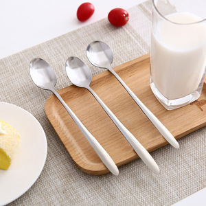 Creative stainless steel long-handled stirring <b>spoon</b>, soup <b>spoon</b>, home/office dessert <b>spoon</b>, <b>coffee</b> <b>spoon</b>, ice cream <b>spoon</b> - Product Image 1