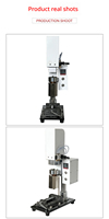 Petite machine de moulage par injection de plastique verticale pneumatique de bureau pour feuilles extensibles