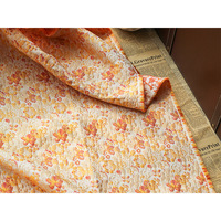 Tissu Jacquard à franges bleu métallique doré, textiles teint en fil de mariage, pour robe de manteau féminin, brocart Damask, 50 pièces