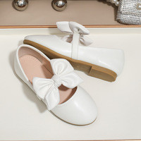 Sandales pour filles Jun girl, nouvelles sandales blanches à nœud pour fête, école, scène, sandales princesse à nœud, confortables pour anniversaire, usage quotidien