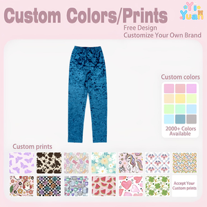 Pantaloni Lunghi in <span class=keywords><strong>Velluto</strong></span> Schiacciato per Bambine, Pantaloni a Gamba Dritta con Elastico in Vita, Pantaloni Casual di Lusso in <span class=keywords><strong>Velluto</strong></span> per Bambini, <span class=keywords><strong>Leggings</strong></span> in <span class=keywords><strong>Velluto</strong></span> per Bambini - Product Image 3