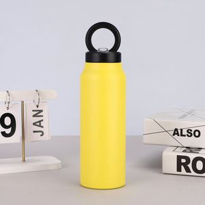 Bouteille d'eau isotherme en acier inoxydable de 24 oz avec support magnétique pour téléphone, personnalisable, pour la salle de sport et les voyages - Product Image 3