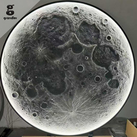 Lampe murale solaire en forme de croissant de lune pour la décoration de villas et de jardins, éclairage d'ambiance