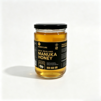 Étiquette personnalisée en vinyle adhésif de qualité alimentaire pour pot de miel de Manuka, imprimée en feuille d'or, étiquette d'emballage imperméable