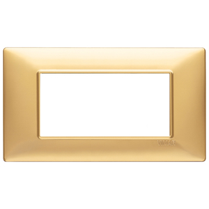 Vimar Matte Gold <b>Wall</b> Plate 19x8 Cm For <b>Plugs</b> And <b>Sockets</b> - Product Image 1