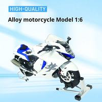 Motocicleta de Juguete de Metal de Alta Tecnología, Estilo Nuevo y Popular de 2026, Escala 1:6, BWM S1000RR, con Llave, Función de Pulverización, Juguete Eléctrico Divertido