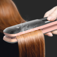Alisador de cabelo 4 em 1 de cerâmica elétrica, alisador de cabelo profissional a vapor