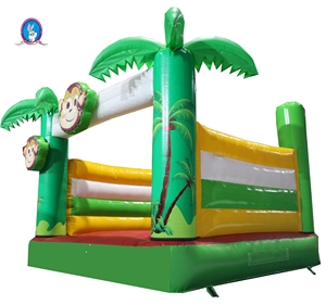 EN14960 small inflatable bouncer inflatable <span class=keywords><strong>monkey</strong></span> green good quality for sale - Product Image 2