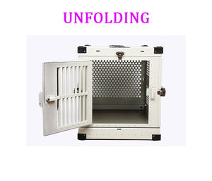 Cages en aluminium pliables de type assemblage robuste <span class=keywords><strong>pour</strong></span> le transport de chiens sur un camion-voiture d'<span class=keywords><strong>avion</strong></span> - Product Image 2