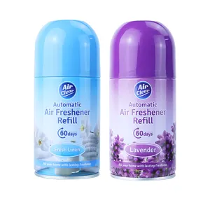 Ambientador de aire de gran calidad de 250ML, Spray de ambientador con recambios para el inodoro