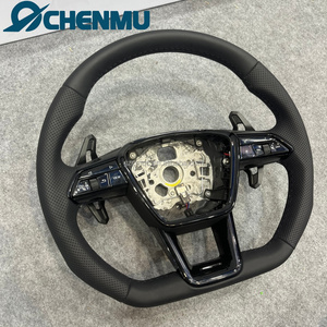 Volante in Pelle Perforata di Alta Qualità per Audi C7 C8 A6 A7 RS6 RS7 A8 S6 S4 S5 RS3 RS4 A3 A4 A5 S3 S4 RS3 RS4 Q5 Q3 <span class=keywords><strong>Q2</strong></span> - Product Image 2