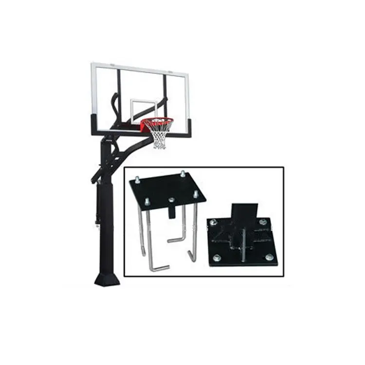 हॉट सेलिंग प्रोफेशन एडजस्टेबल इनग्राउंड बास्केटबॉल गोल/सिस्टम/स्टैंड