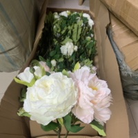 Bunga Peony Imitasi Premium K-0187 2 Kepala Satu Bunga Satu Kuncup untuk Dekorasi Acara dan Aksen Rumah