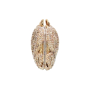Pochette de soirée de luxe pour femme, ornée de strass scintillants en forme de serpent, sac à main classique et élégant pour mariage et fête, avec chaîne - Product Image 4