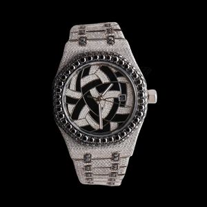 Best Quality Luxury Moissanite Diamond Quartz Watch for Men Waterproof Stainless Steel Business <b>Wristwatch</b> Available For Sale - Product Image 3