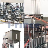 Machine automatique de scellage et de remplissage de gobelets en plastique pour boissons, eau, gelée, yaourt, lait, jus et liquides pâteux