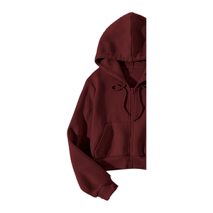 Sweat à capuche d'hiver pour femme, personnalisable avec logo frontal, 100% coton molletonné 300g, respirant, séchage rapide, couleur et taille personnalisables - Product Image 6