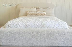 Popular Eco-Friendly Modern <strong>Low</strong> Profile <strong>Bed</strong> <strong>Frame</strong> with Cushioned Sides and Fabric Upholstery for Stylish Bedroom Decor - Product Image 5