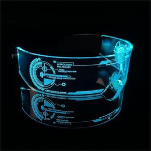 Gafas LED con Luces de Siete Colores, Estilo Punk y Ciencia Ficción, para Clubes Nocturnos, Unisex, Accesorios para Animar, Ligeras - Product Image 3