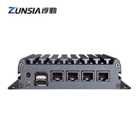 Zunsia Network Appliance 4 LAN 2,5G N100 Mini PC Fanless 12th Gen N95 N300 DDR5 WIFI/BT/4G X86 Router Pfsense Firewall Mini PC