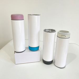 Gobelets droits blancs vierges de 20 oz pour sublimation, avec haut-parleur intelligent sans fil et lecteur de musique USB, pour vinyle de transfert thermique - Product Image 5