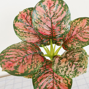 Feuilles artificielles, lot de 10 pièces, en caoutchouc souple, décoration intérieure, haute simulation, plantes de bureau, fleurs pour vase QH57119 - Product Image 3