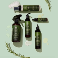 2 4 oz Ensemble d'emballages cosmétiques pour soins capillaires Bouteille vide pour huile capillaire Bouteille de pulvérisation d'humidité bouteille de mousse pot de crème étiquette personnalisée autocollant
