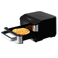 Nouveau Four Friteuse à Air Chaud Sans Fumée 7L 2026, Machine à Pizza 10 Pouces, Friteuse Électrique Intelligente Numérique pour Usage Domestique et Commercial, Cuisson et Grillade