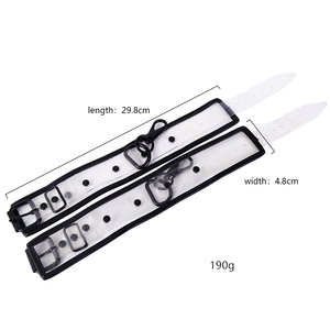 ที่รัดข้อเท้า <span class=keywords><strong>PVC</strong></span> ใสสไตล์ใหม่,อุปกรณ์เสริมสายรัดพันธนาการแบบโรลเพลย์สำหรับคู่รัก - Product Image 4