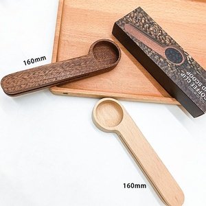 Cuchara de Café de Madera Natural, Cuchara Medidora de Bambú Ecológica y Pinza para Azúcar para Cafetería, Cocina o Viajes - Product Image 5