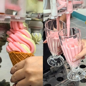 Máquina de Helados de Sobremesa, la Más Vendida a Nivel Mundial, Máquina Comercial de Helado Suave de Bajo Consumo, Máquina Pequeña de Helado de Tres Colores - Product Image 5